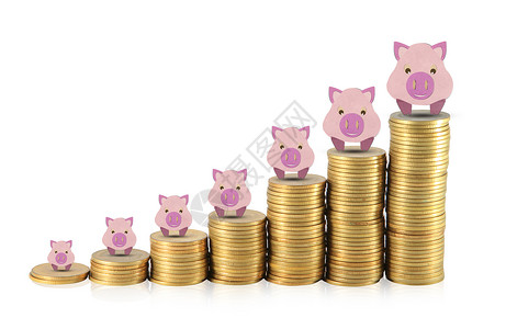 增加你的储蓄银行业金融财富商业金属薪水金子安全大奖硬币背景图片