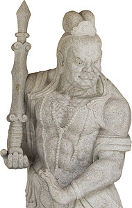 中国神宗教上帝传统雕像背景图片