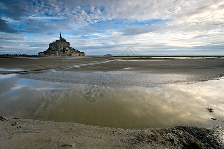 法国 圣米歇尔·勒蒙德湾高清图片