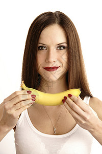 一个黄色香蕉香蕉显示背景