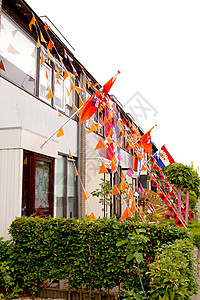 插画旗帜飘带荷兰荷兰装饰房屋杯子旗帜橙子支持者足球飘带运动建筑物竞赛游戏背景