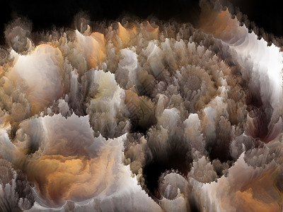 云算法分形扰动的内在生命旋转泡沫螺旋元素涡流天堂想像力漩涡墙纸设计背景