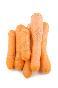 胡萝卜营养食物蔬菜橙子白色饮食背景图片