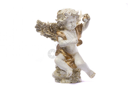 手绘天使陶瓷天使场景制品雕像信仰手绘雕塑白色偶像宗教婴儿背景