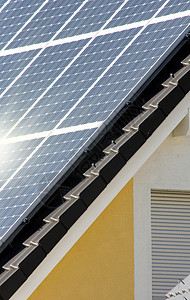 带有太阳能的住宅楼顶建筑车站安装太阳植物窗户引擎控制板技术集电极背景图片