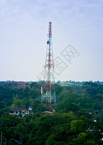 天线信号科学收音机网络电缆互联网广播播送技术电视渠道设备高清图片素材