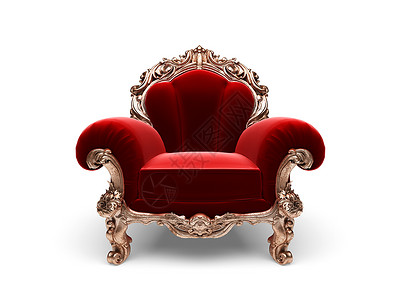 古董椅子孤立的经典金色椅子古董扶手椅金子奢华面包风格丝绸灯光财富辉煌背景