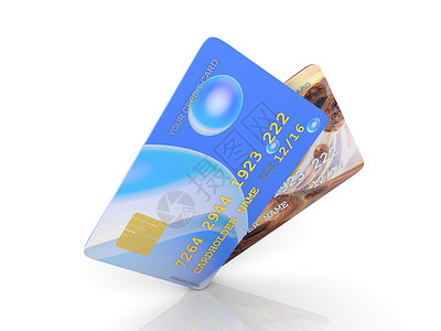 信用卡现金塑料债务持有者金融购物数字商业白色顾客背景图片