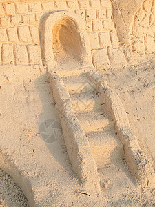 沙沙城堡入口背景图片