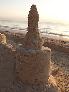 城堡塔艺术品国王王国假期沙堡白色海滩女王版税乐趣背景图片