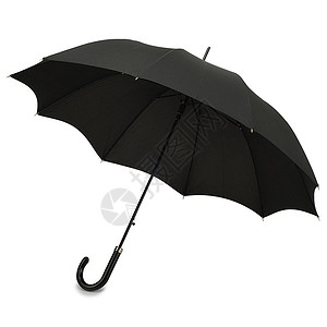 白色背景的黑色雨伞气候保障阳伞季节性解决方案天气季节气象危险庇护所背景图片