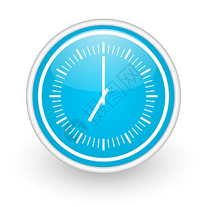 定位标签时钟图标时间界面网页电脑网络艺术设计蓝色礼仪定位背景