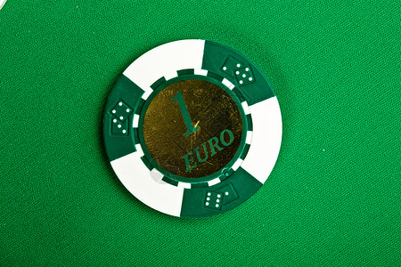 绿色芯片绿色扑克高清图片