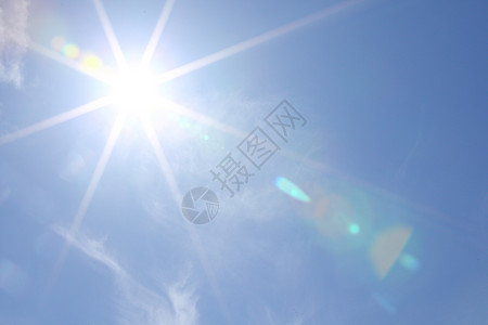 蓝天空中的太阳射线环境自由臭氧天堂气氛天气气候晴天阳光平流层高清图片素材