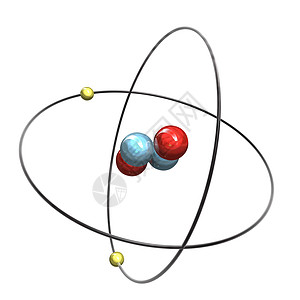 物理吸引力3d 原子活力辉光质子教育球体技术电子科学射线理论背景