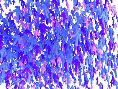 蓝色紫色箭头向上 向上移动的彩色箭头运动商业领导小路意图紫色溪流光标网络互联网背景