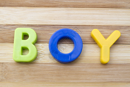 字母磁铁男生蓝色玩具瞳孔知识帮助塑料学习乐趣木头背景图片