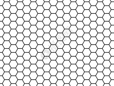 六边形图案蜂窝网格广告金属黑色网络图表白色屏幕六边形框架背景