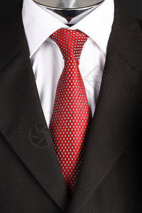红领套装衬衫黑色职业装领带男装商业背景图片
