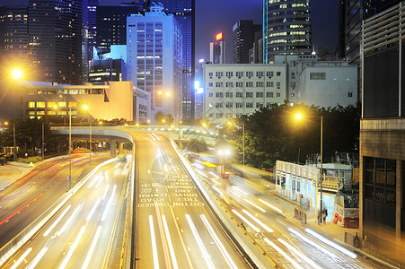 晚上在香港蓝色建筑市中心运输运动场景速度土地景观生活亚洲高清图片素材