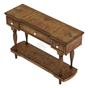 古董敷料桌剪裁装饰桌子木头风格工艺工作室家庭家具装潢背景图片