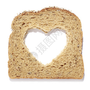 心面包饮食食物面包高清图片