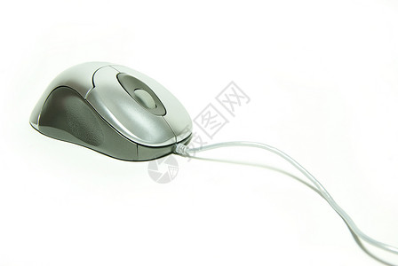 计算机鼠标车轮电子产品滚动技术电缆按钮白色老鼠绳索电脑背景图片