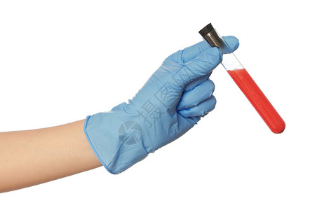 退出血样样本蓝色生物学微生物学药品手套测试科学吸管考试烧杯背景