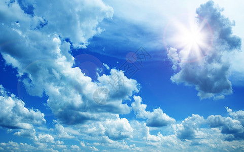 蓝天空背景场景气氛季节晴天阳光环境气象太阳臭氧蓝色夏天高清图片素材