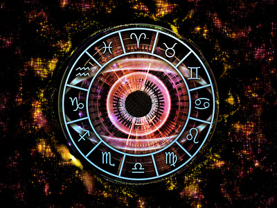 十二生肖之辰龙Zodiac之眼圆圈生日预测八字眼睛黑色时间作品星星背景
