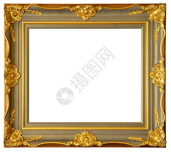 图片图画框架复古财富金子复兴相框木头绘画摄影背景图片