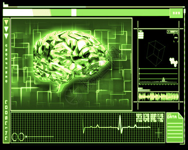 绿色大脑界面技术(绿色脑接口技术)高清图片