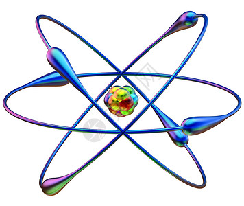 物理冷榨原子环绕高清图片