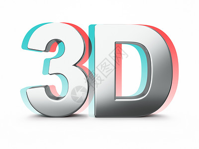 立体渐变字体白色上的金属 3D 字词合金视频字母立体声青色插图电影字体网络数字背景