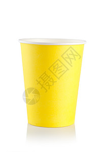 杯子通用文本框黄黄色一次性杯背景