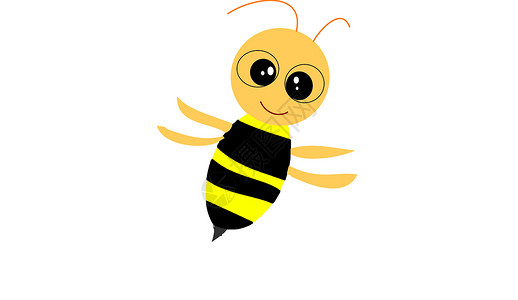 蜜蜂残像绘画飞行插图昆虫背景图片