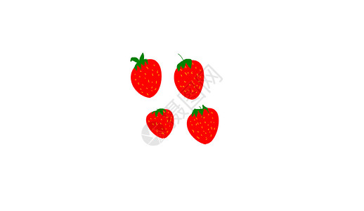 草莓食物水果食品插图维生素绘画背景图片