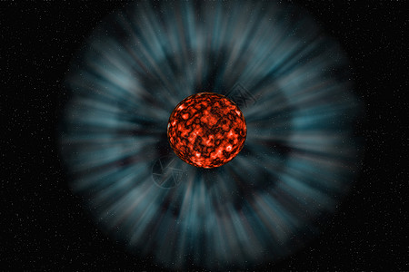 地球上的爆炸星星燃烧轨道力量气体流星岩石小行星陨石科学背景图片
