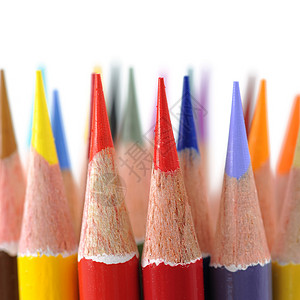 彩色笔蜡笔绘画教育幼儿园光谱背景图片