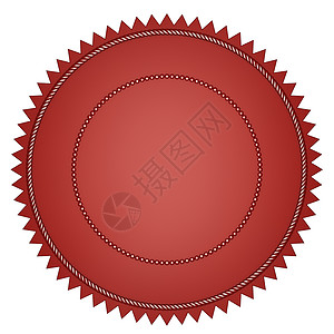 红海豹印章证书红色荣誉空白星形印模圆圈股票徽章背景图片
