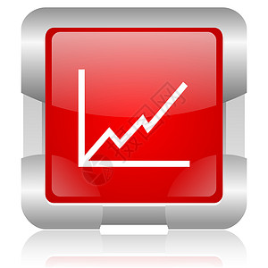 红方图红色平方网络闪光图标投资商业危机购物市场经济销售金属公司互联网背景图片
