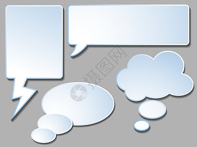 语音icon语音泡泡收藏贴纸标签网络插图思考框架空白讲话讨论背景