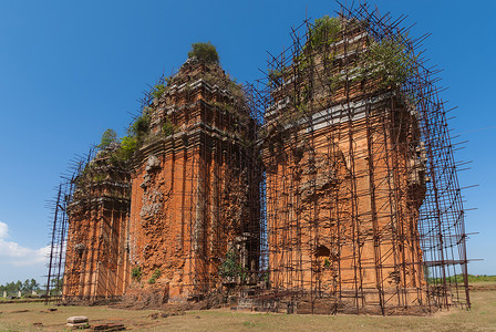 越南的三座塔背景图片