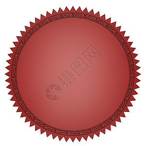 红标签股票圆圈星形印模荣誉徽章印章海豹红色空白背景图片