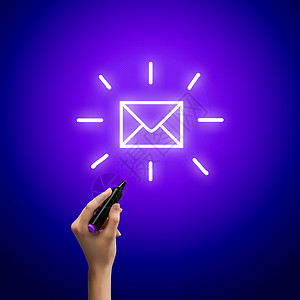 电子邮件概念网络电脑互联网技术电子营销短信邮政公司商业收到高清图片素材