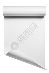 单页纸卷商业文档数据打印收据办公室水平白色床单包装背景图片