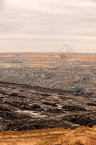 工作矿的工业景观岩石工程搬运工材料剥削地球车辆石头矿业煤炭挖掘机高清图片素材