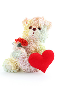 熊玩物眼睛陶瓷乐趣玩具熊娃娃艺术花朵婴儿礼物背景图片