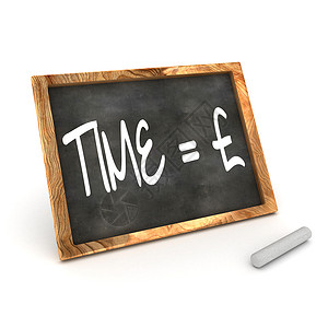 黑板时间金钱金融工作公式教育方程商业背景图片