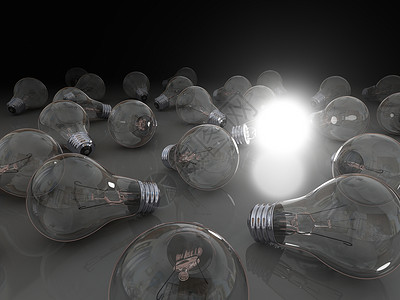 明亮的想法灯泡创造力思维力量商业活力插图概念性科学背景图片